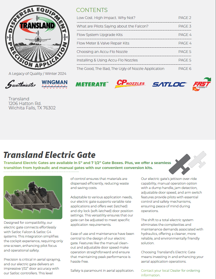 Cover of the Winter 2024 Transland newsletter