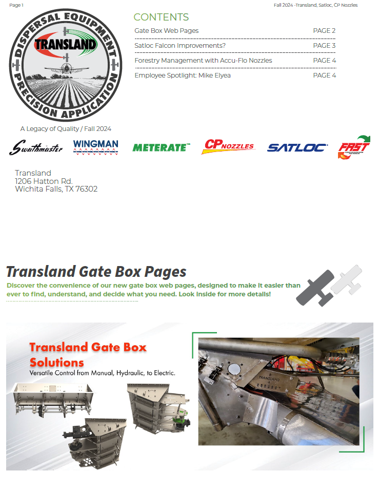 Cover of the Fall 2024 Transland newsletter